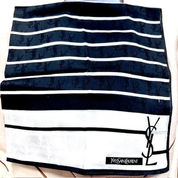 BUNDLE 4: YSL--NINA RICCI-JP -A.O. AtsukiScarf/Handker Cotton/Silk 25" 19"(88 - Picture 7 of 16